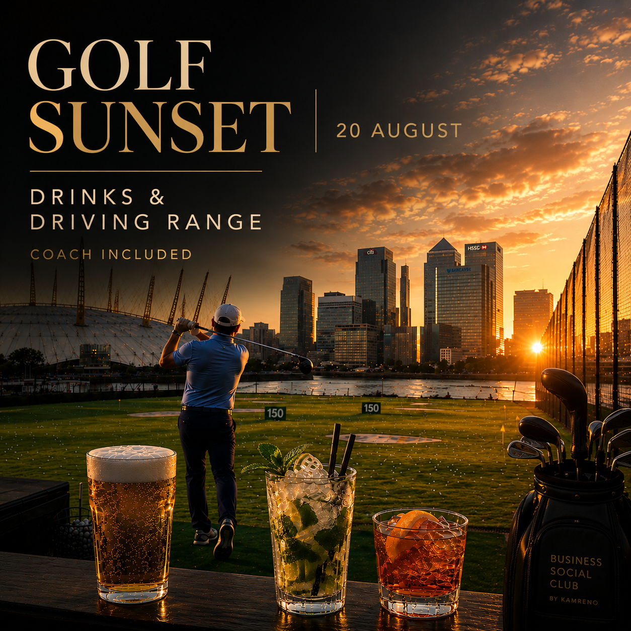 20.08 golf sunset