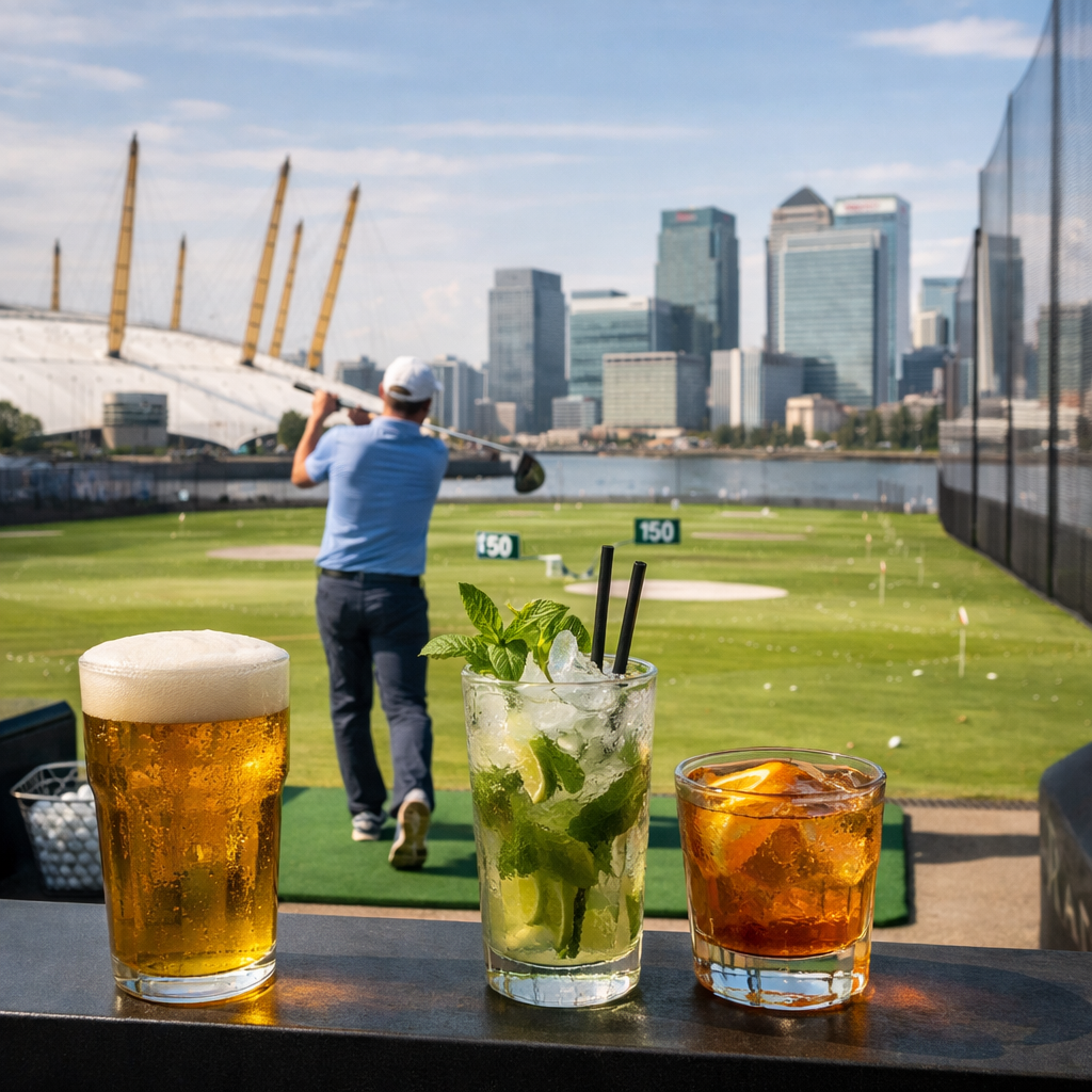 photographic golf and drinks london greenwich peninsula